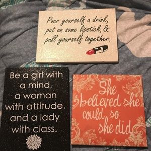 Claire's Quote Signs